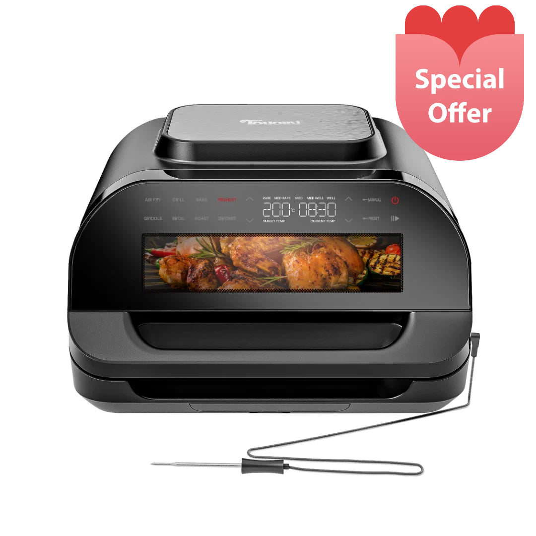 UltiChef智能多功能烤炸锅AFG7979｜360°热风循环 · 7 种预设模式 · 烤 / 煎 / 炸一体