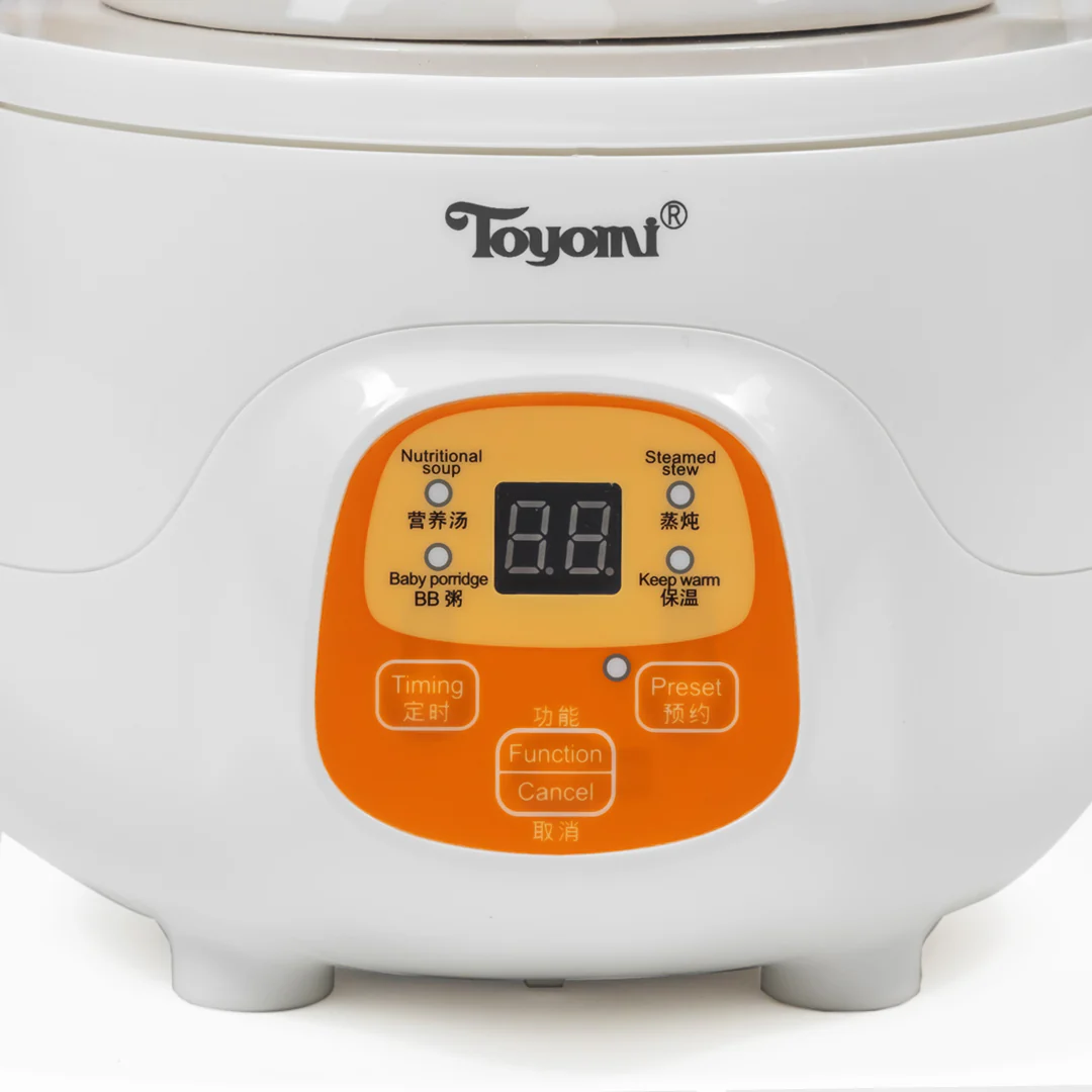Mini Double Boiler Stew Cooker 0.7L SC707 | 2-in-1 Steam & Stew · Ceramic Pot · Preset Functions