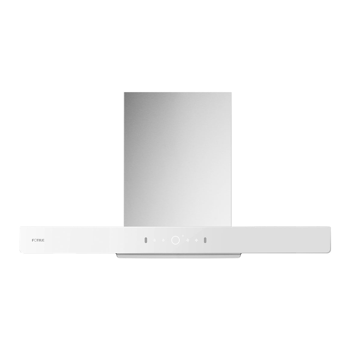 EMG9008-CW 900mm White Glass Rangehood