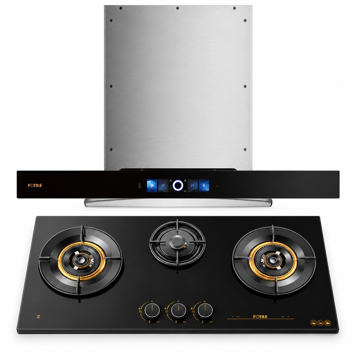90cm Rangehood & Gas Cooktop Package – EMG9066 + GLG90315