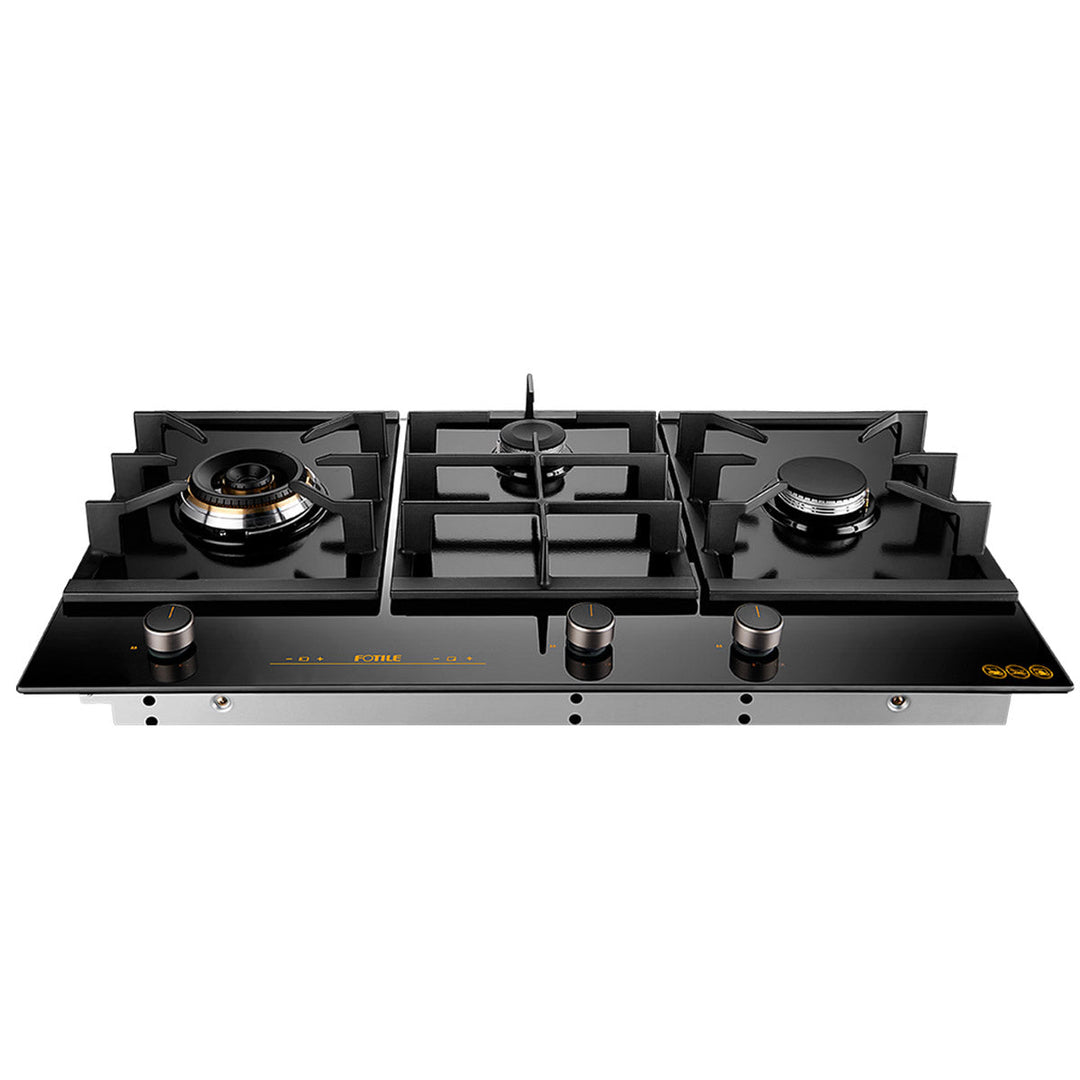 GLG90305 600mm 3 Burner Black Glass Cooktoop