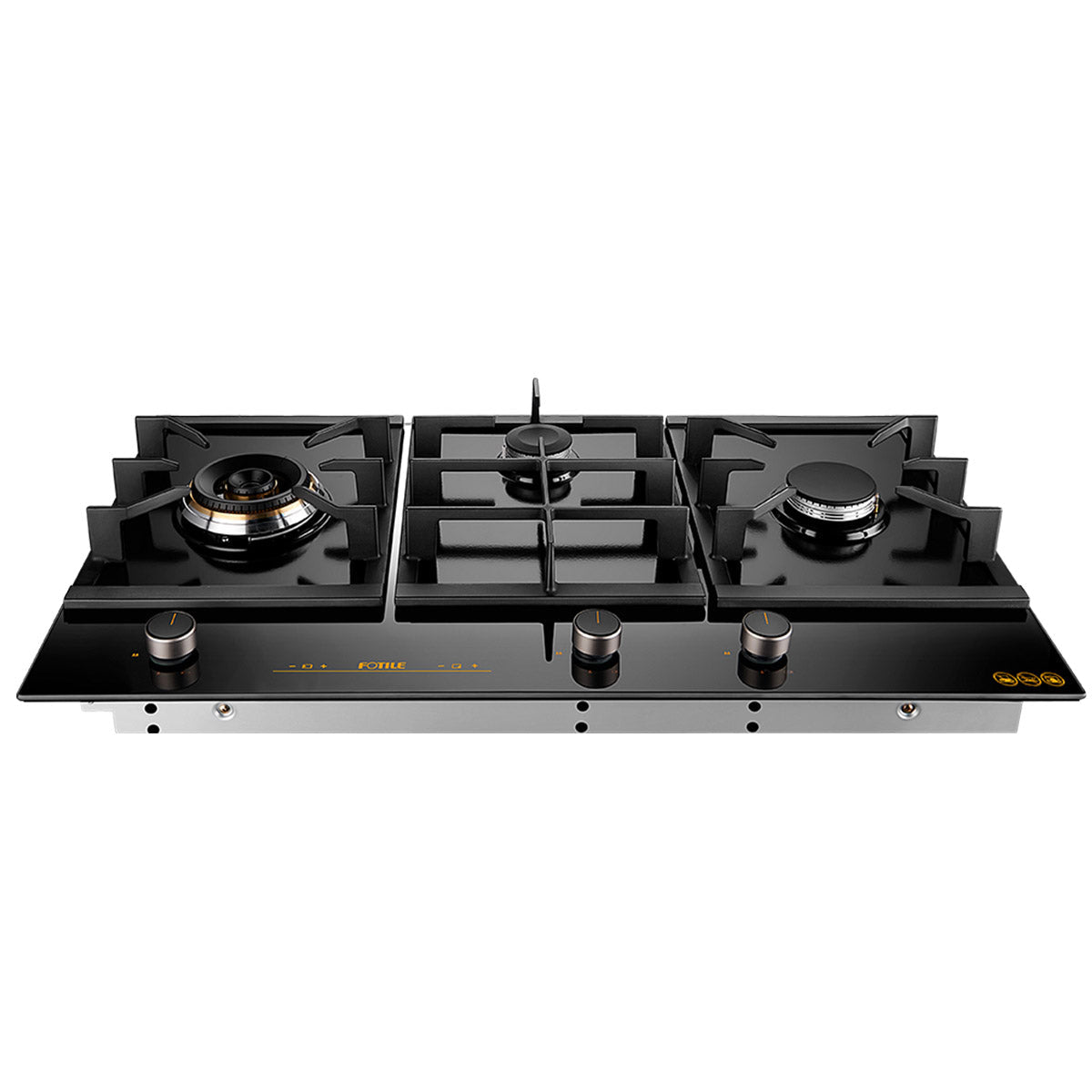 GLG90305 600mm 3 Burner Black Glass Cooktoop