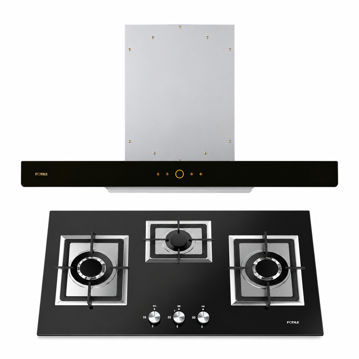 90cm Rangehood & Gas Cooktop Package – EMG9008 + GLG86322S