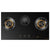 GLG90315 900mm 3 Burner Black Glass Hyper Flame Cooktop